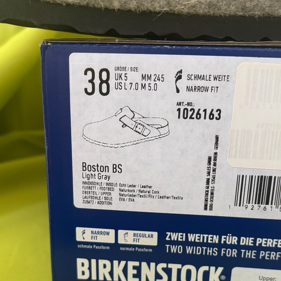 Birkenstock Gray Wool Clogs with Strap - Picture 2 of 4